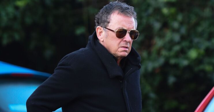 Shane Richie at Linda Nolan's funeral