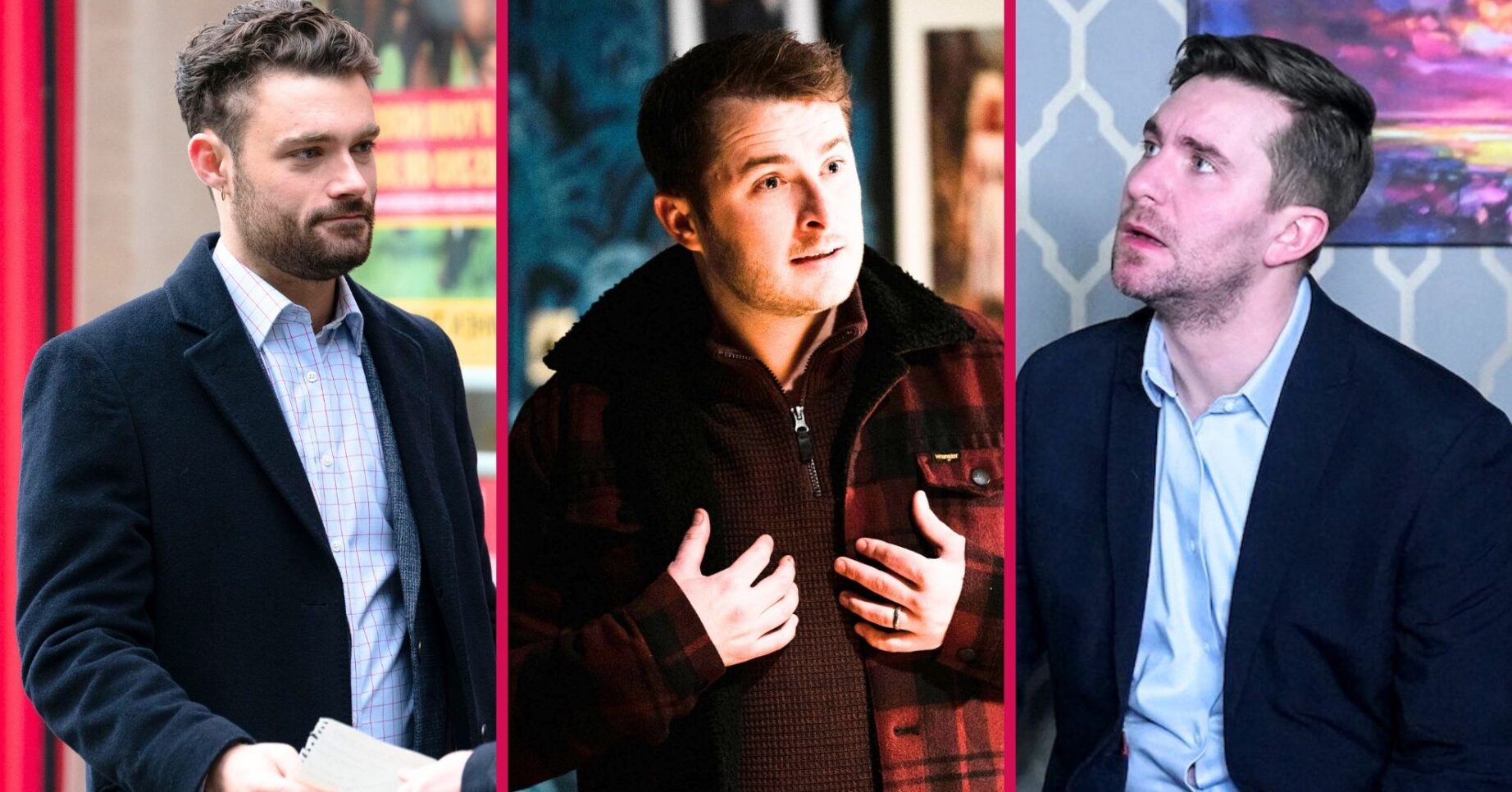 Johnny, Ben and Callum split image