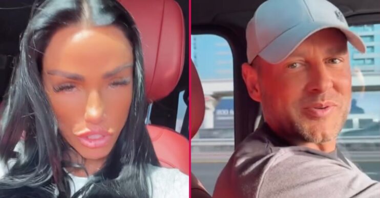 Katie and Lee in car