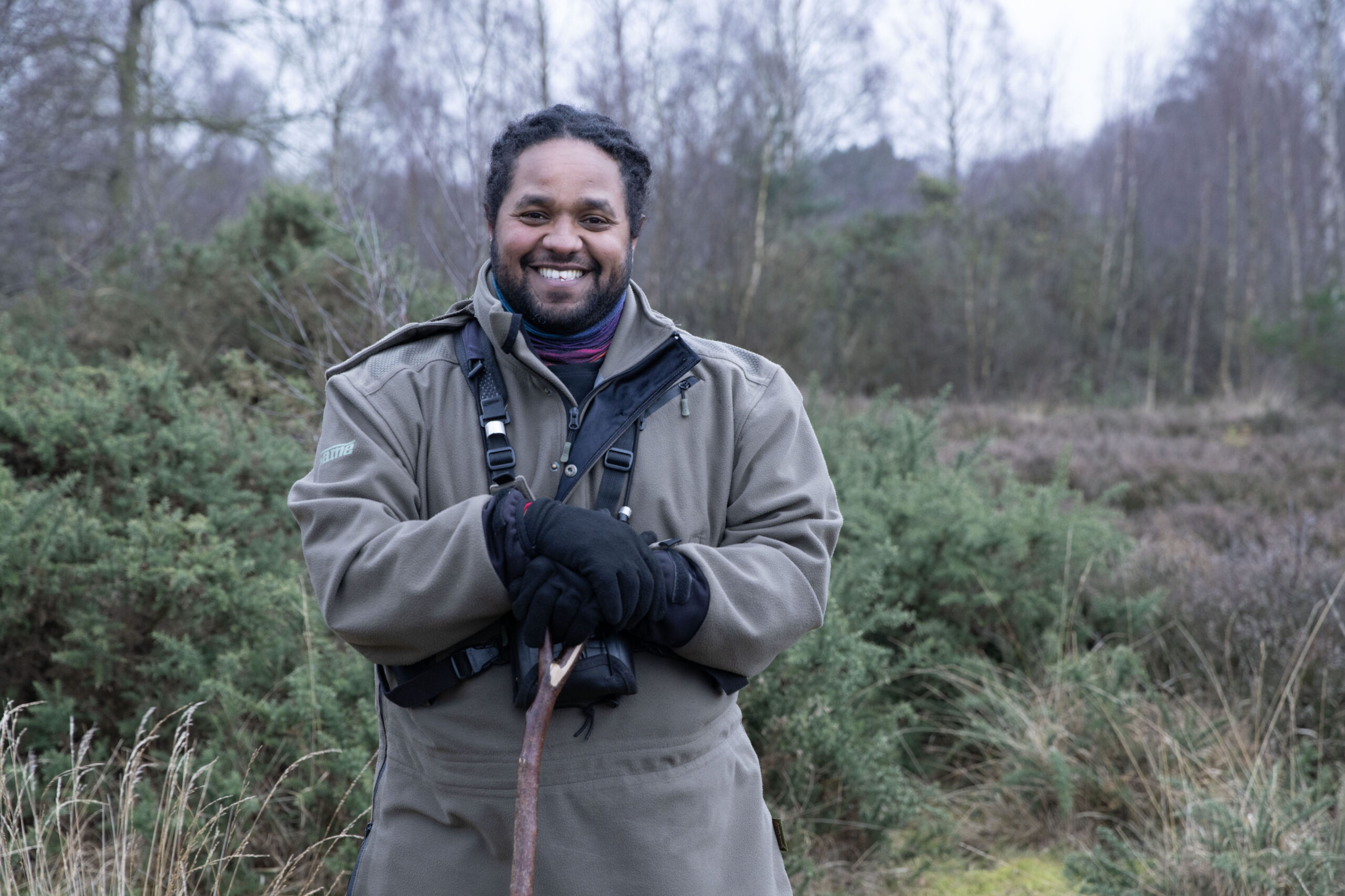 Hamza Yassin smiling at the camera