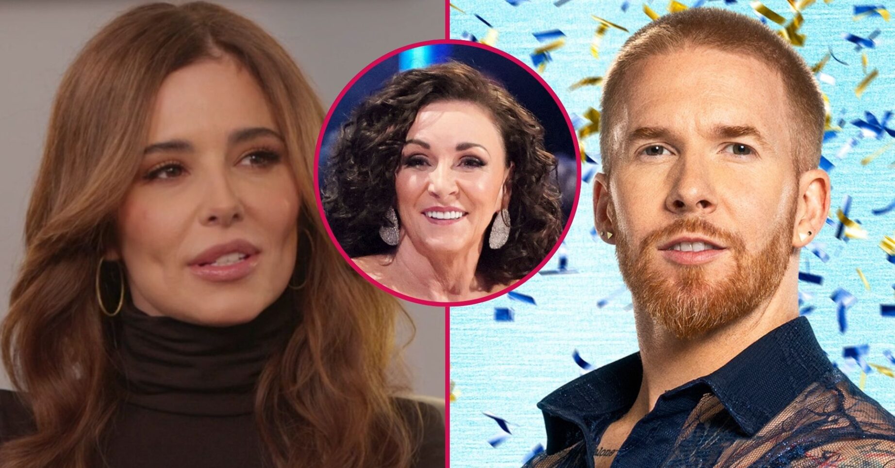 Cheryl, Strictly judge Shirley Ballas and Neil smiling