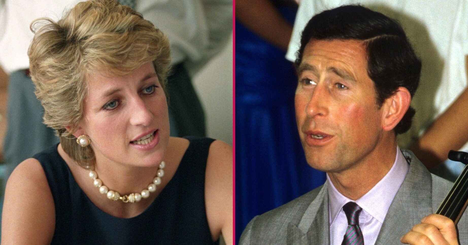 ED composite of Princess Diana and Prince Charles during royal engagements