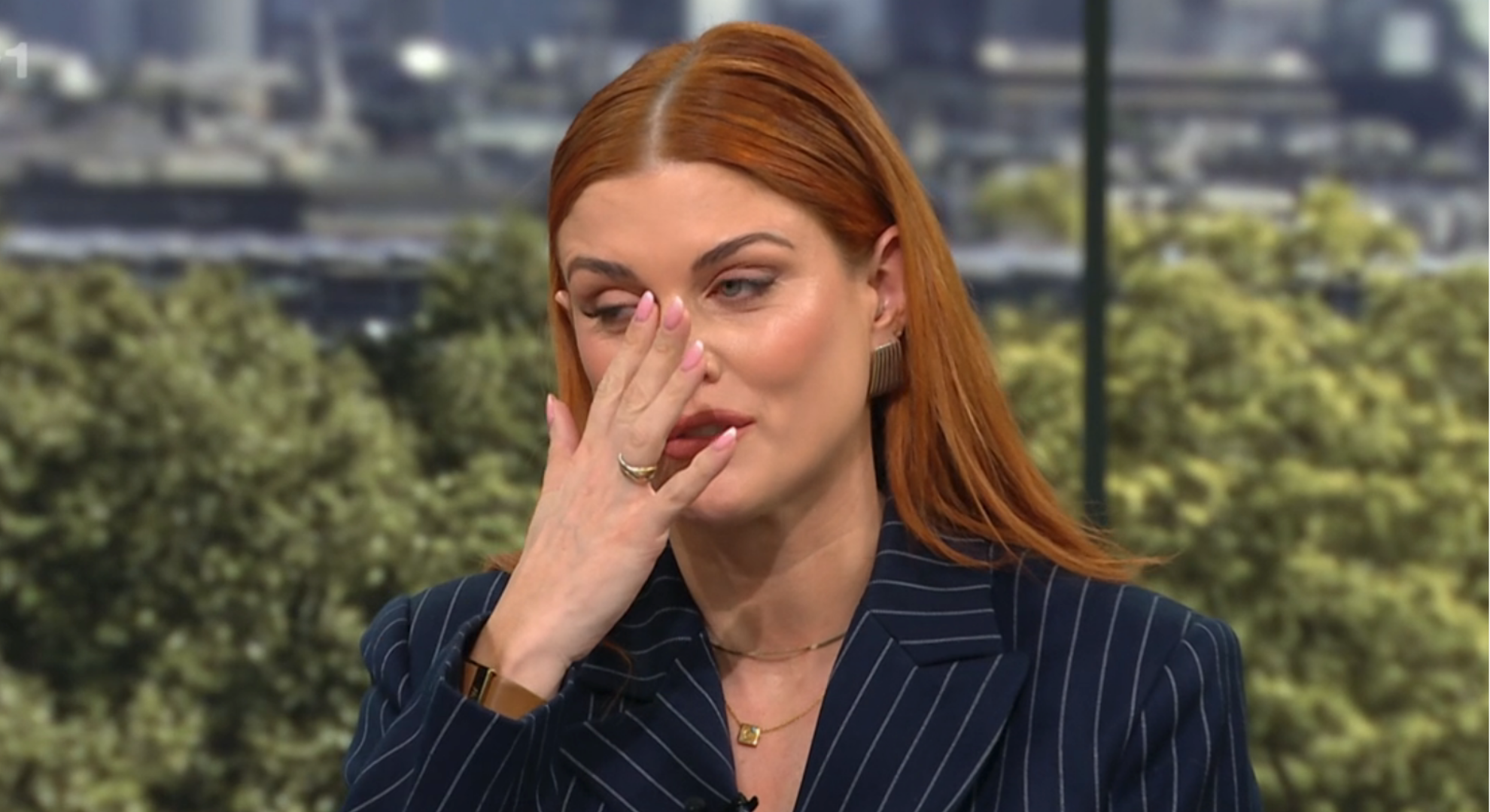 Ashley James crying on This Morning