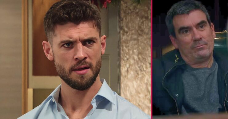 Joe and Cain split pic in Emmerdale (Credit: ITV/Comp ED!)