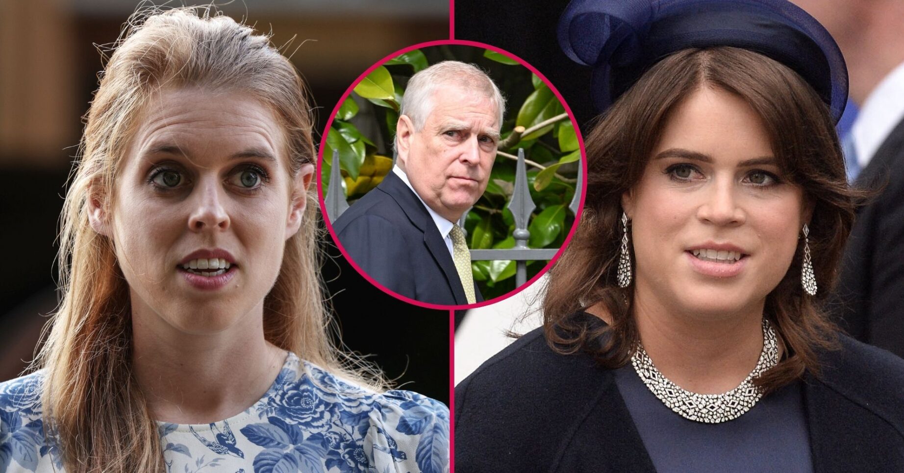 ED composite of Princess Beatrice, Princess Eugenie, Andrew Mountbatten-Windsor