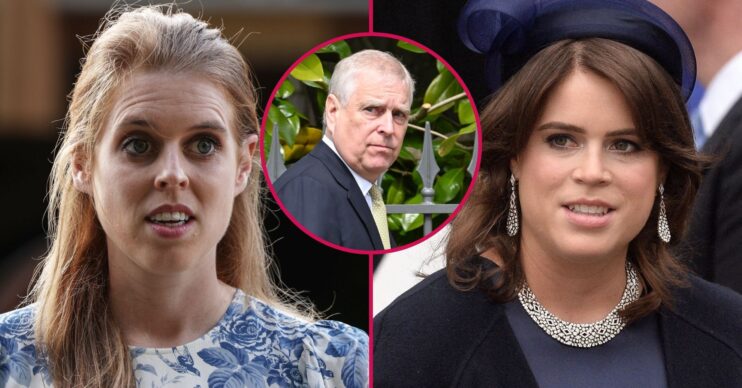 ED composite of Princess Beatrice, Princess Eugenie, Andrew Mountbatten-Windsor