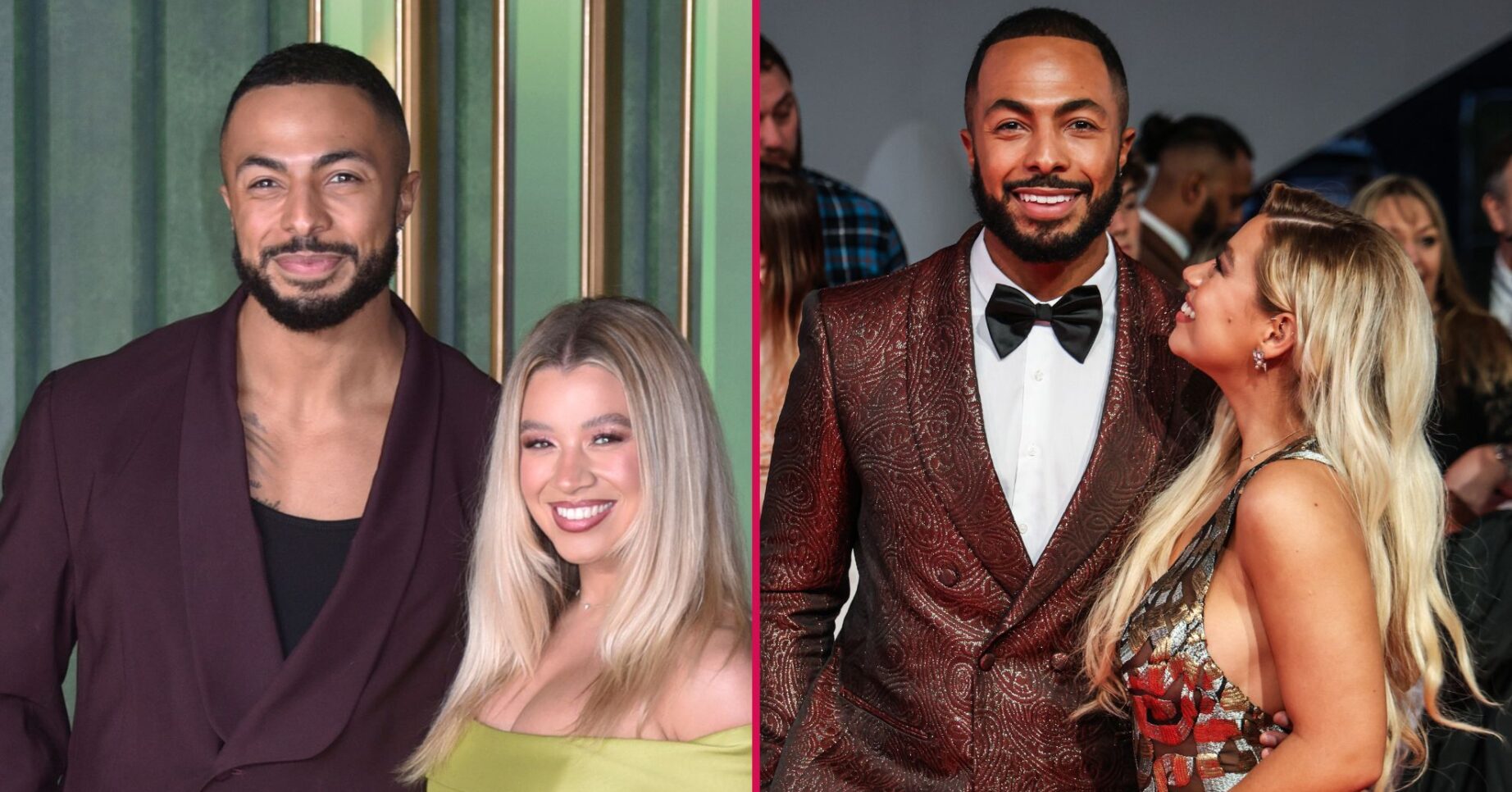 Tyler West and Molly Rainford on the red carpet