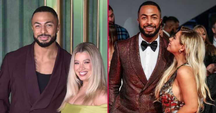 Tyler West and Molly Rainford on the red carpet