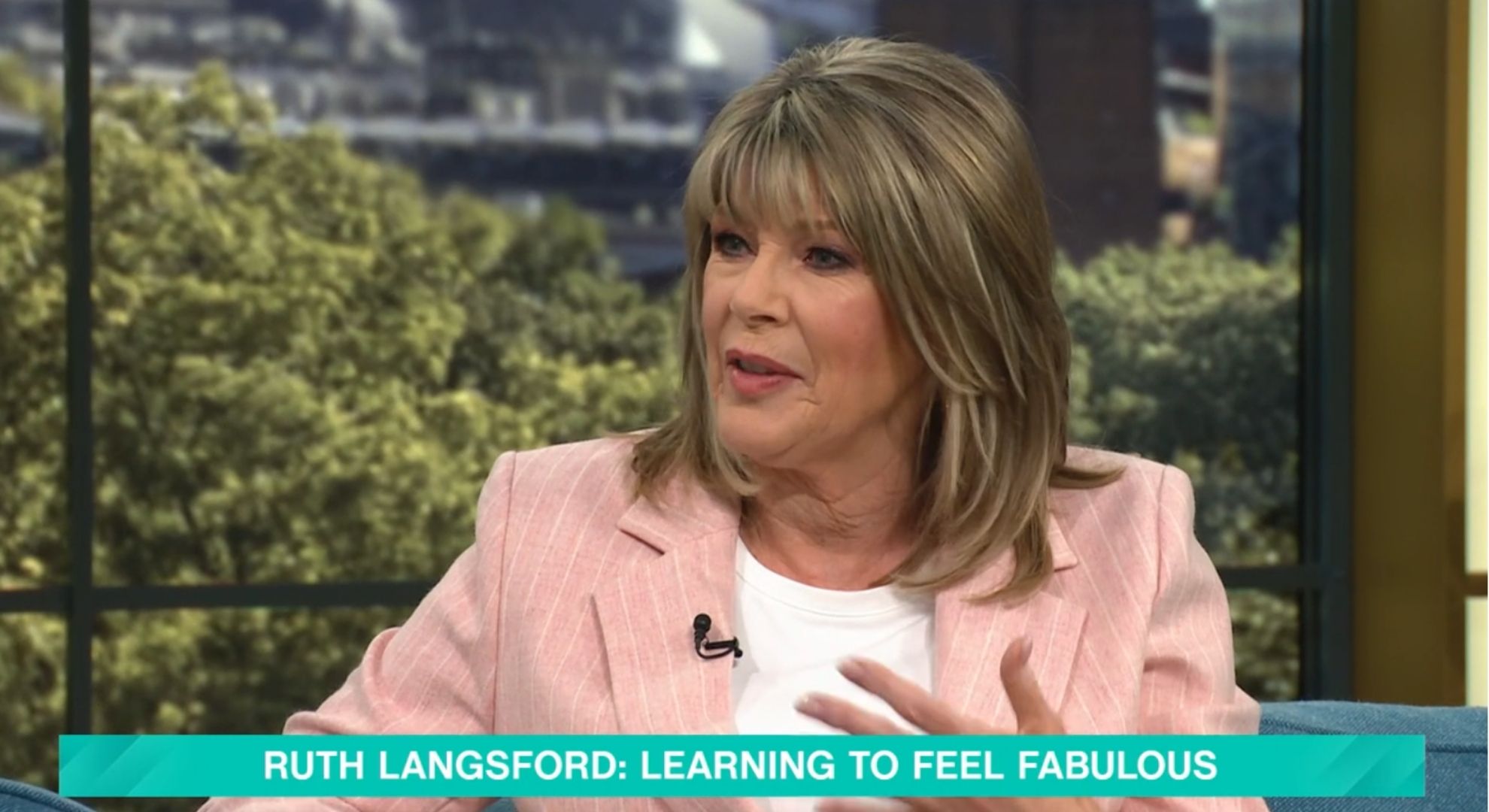 Ruth Langford talking on This Morning