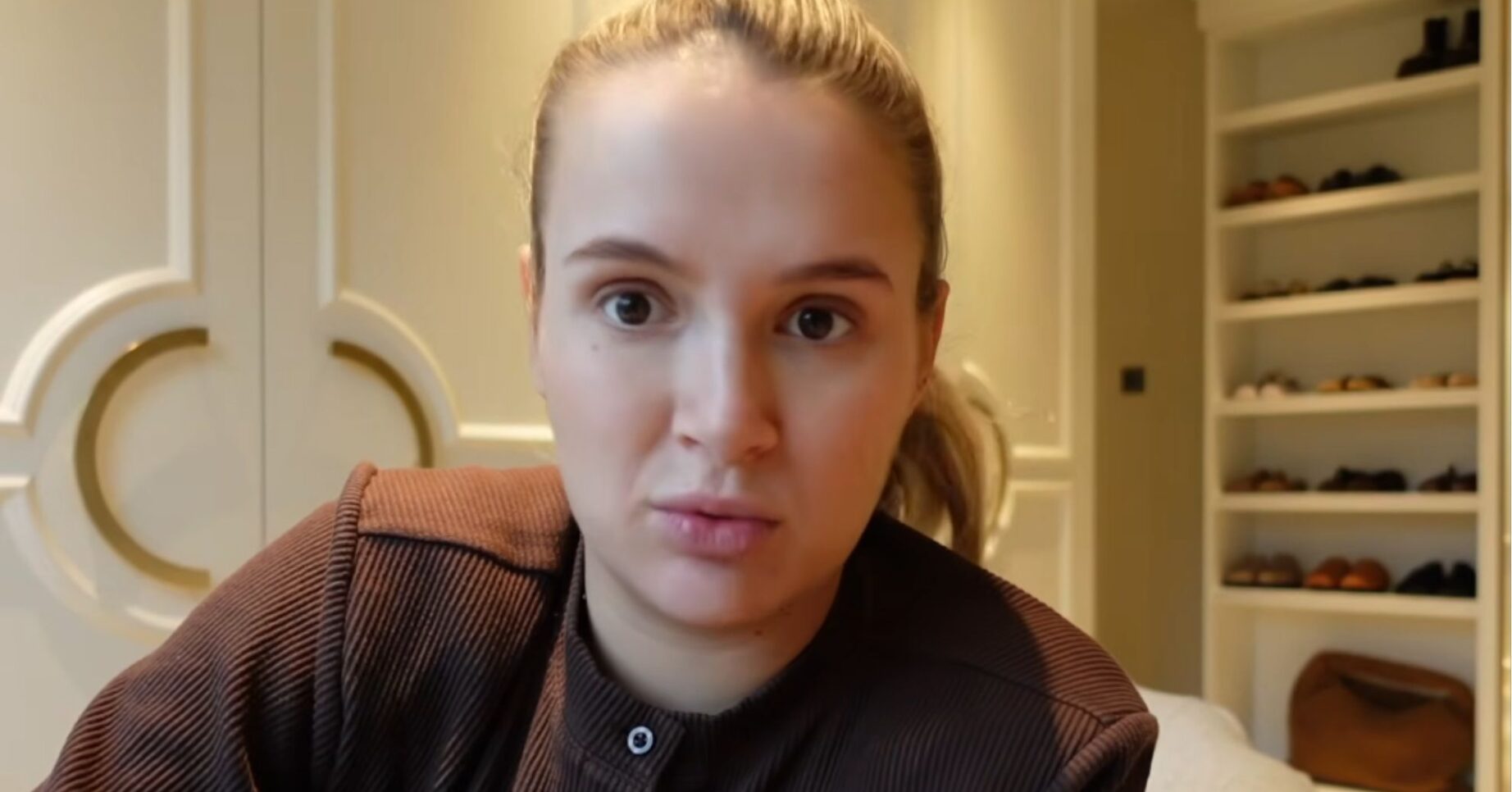 Molly-Mae Hague speaking to camera on YouTube channel