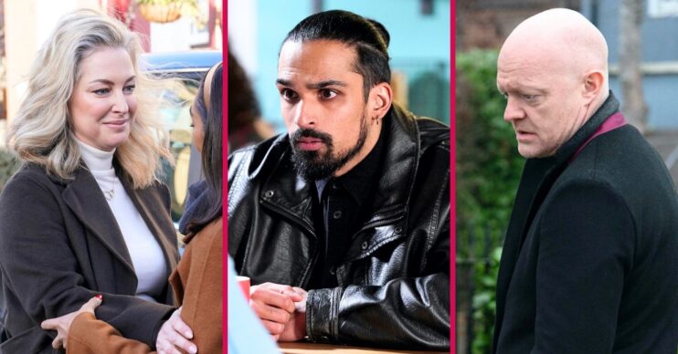 Max, Clare and Ravi split image