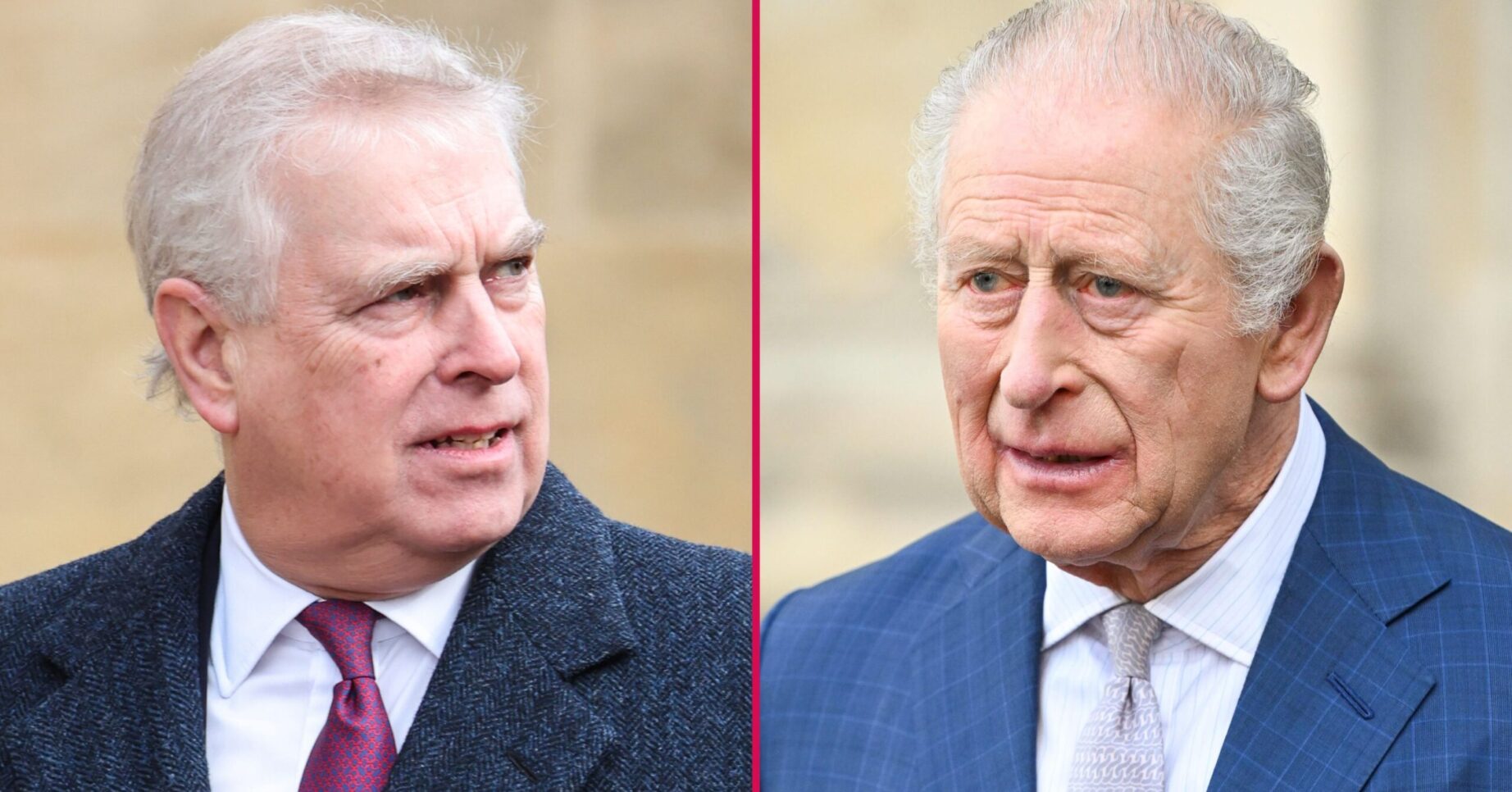 ED composite of Andrew Mountbatten-Windsor and King Charles