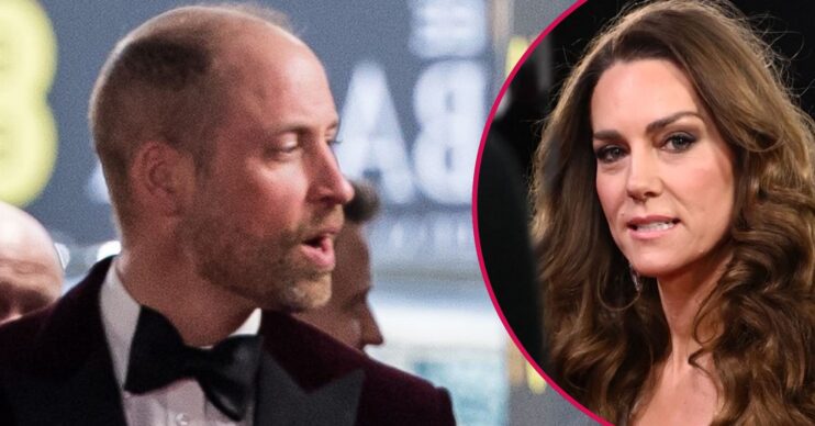 ED composite of Prince William and Princess Kate at the BAFTAs