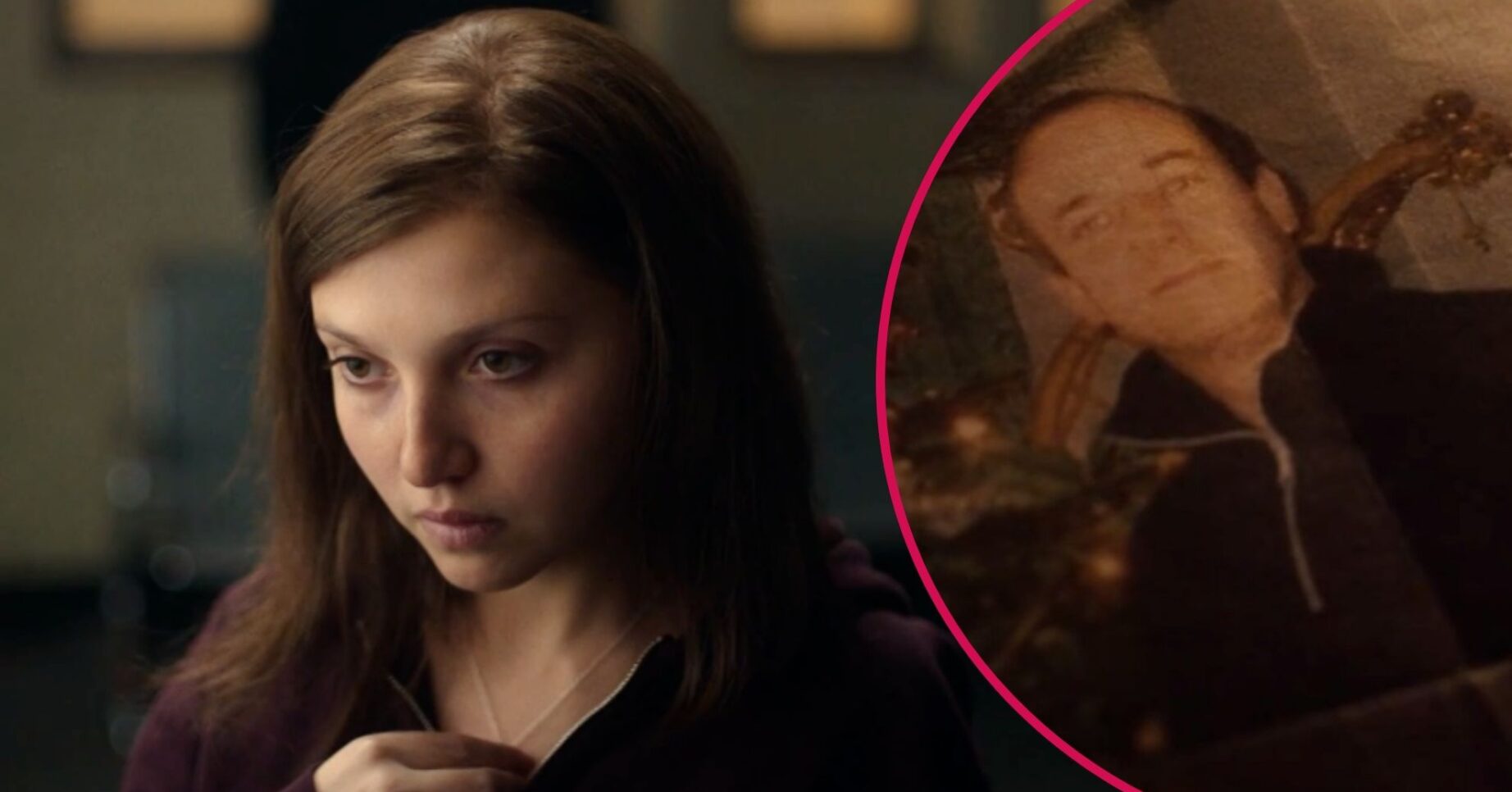 Mia McKenna-Bruce in The Lady and a photo of the 'King of the Wing'