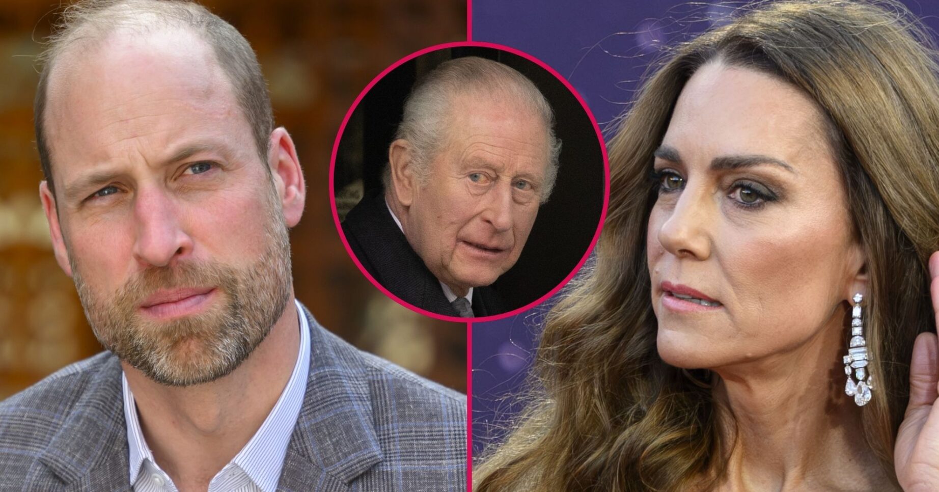 Prince William, Kate Middleton and King Charles