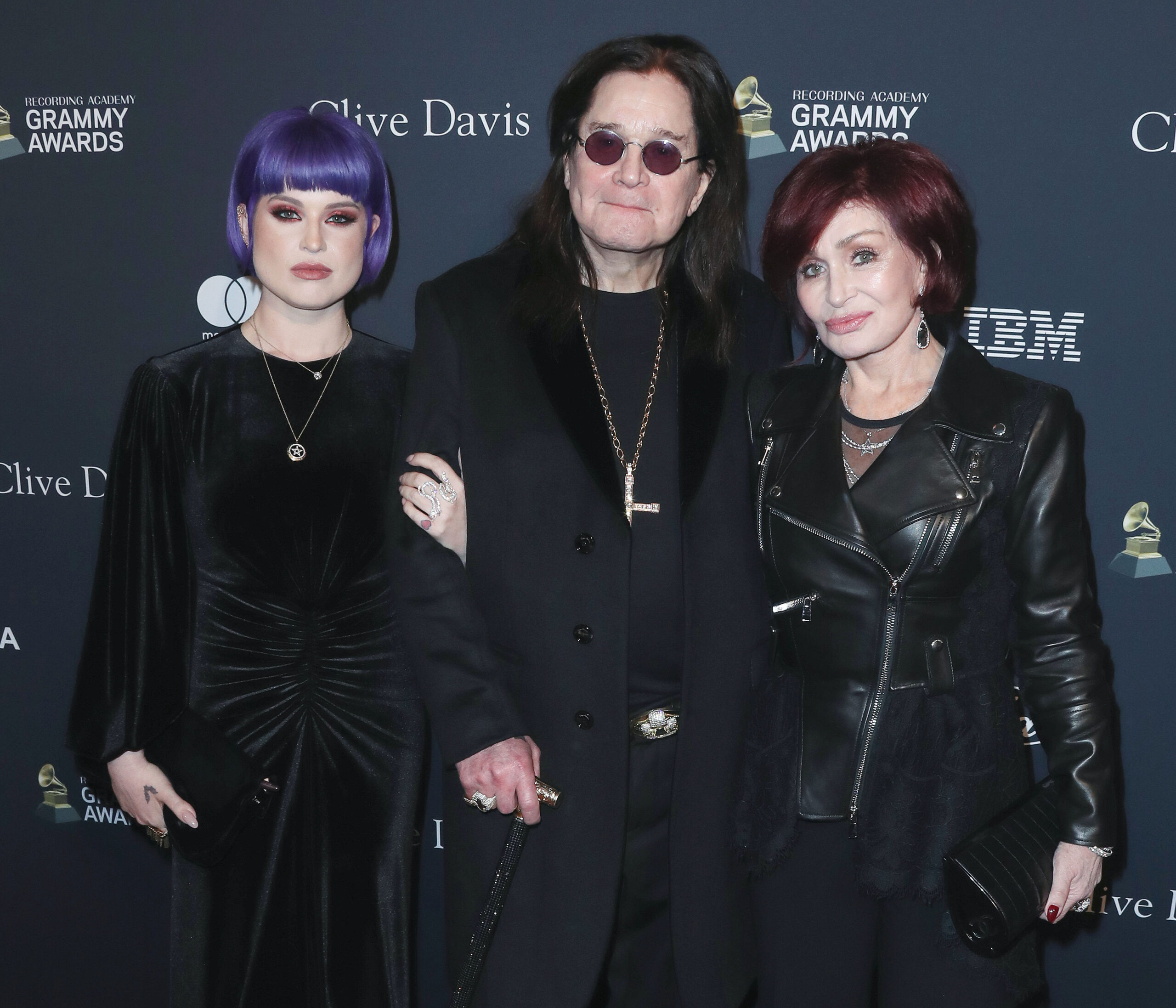 Ozzy and Sharon Osbourne with their daughter Kelly