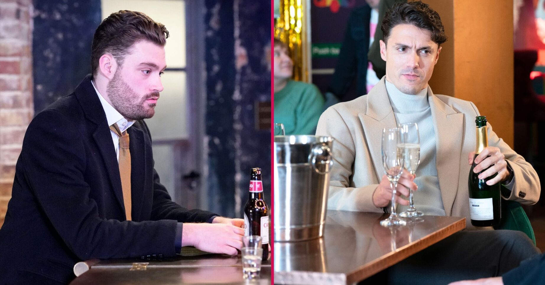 Tim and Johnny split image