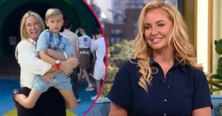 Josie Gibson, son Reggie, in Florida