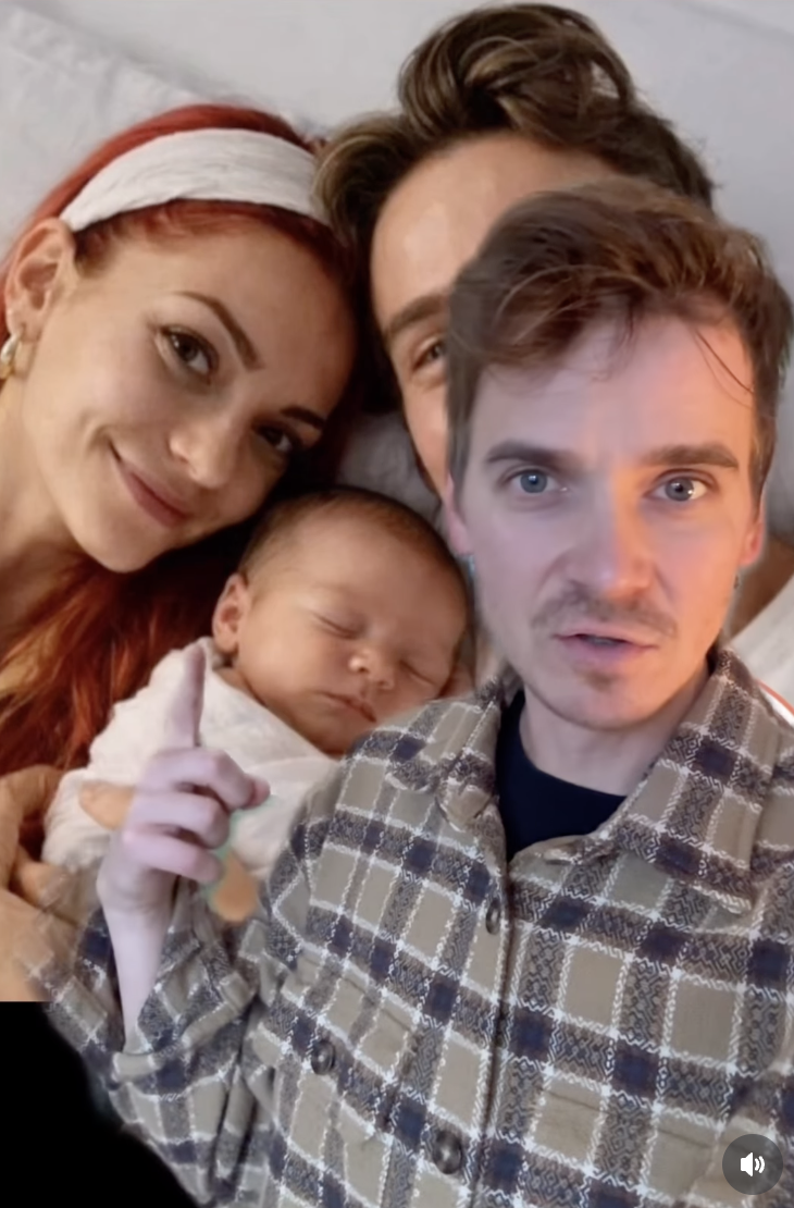 Joe Sugg shares AI video of him and Dianne with baby 