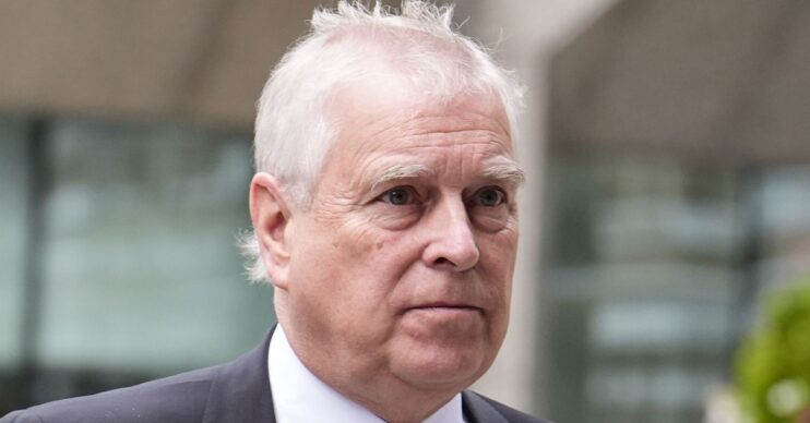 Andrew Mountbatten-Windsor outside