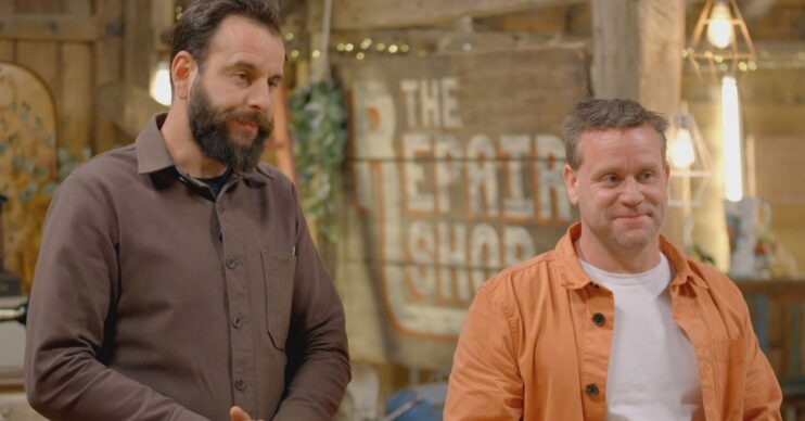 The Repair Shop Richard and Dom in barn