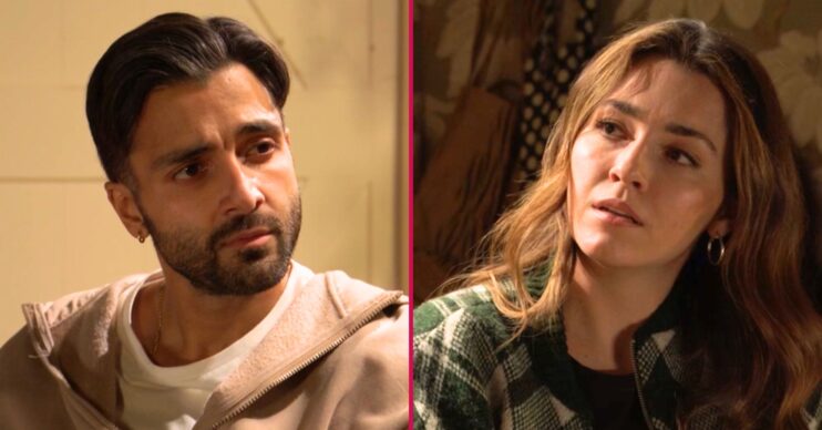 Split image of Penny and Vinny in EastEnders