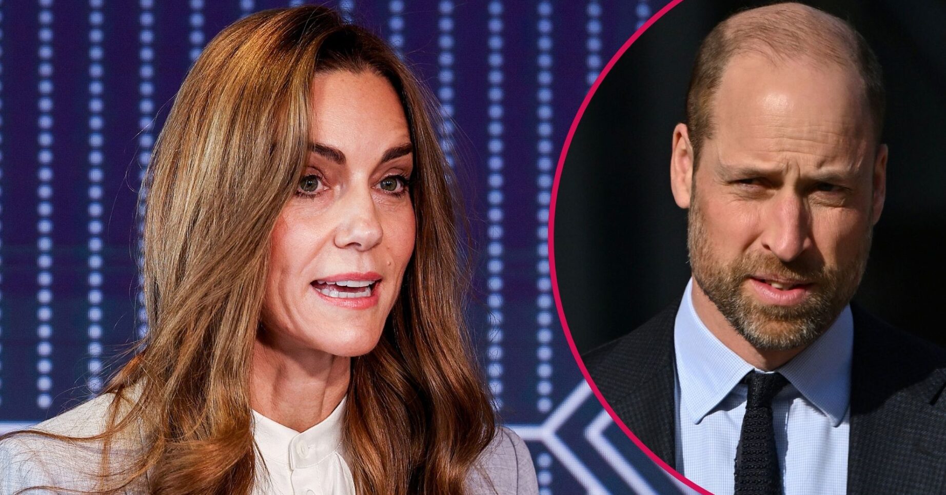 ED composite of Kate Middleton and Prince William looking serious