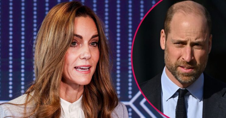 ED composite of Kate Middleton and Prince William looking serious