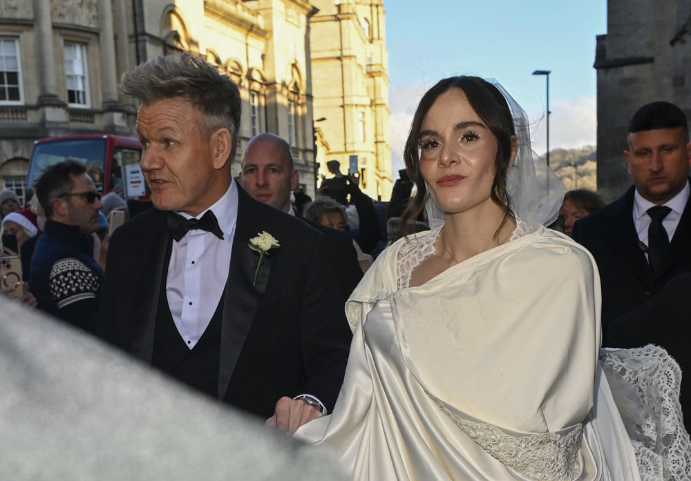 Gordon and Holly Ramsay at her wedding 