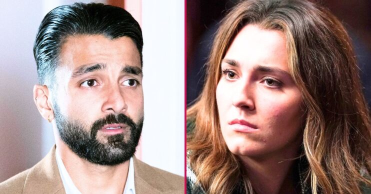 Split image of Penny and Vinny in EastEnders