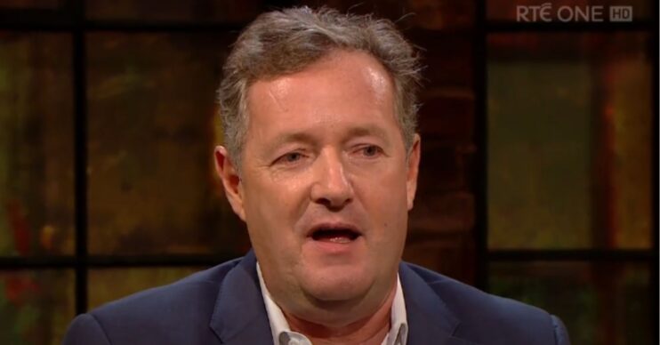 Piers Morgan looking in front