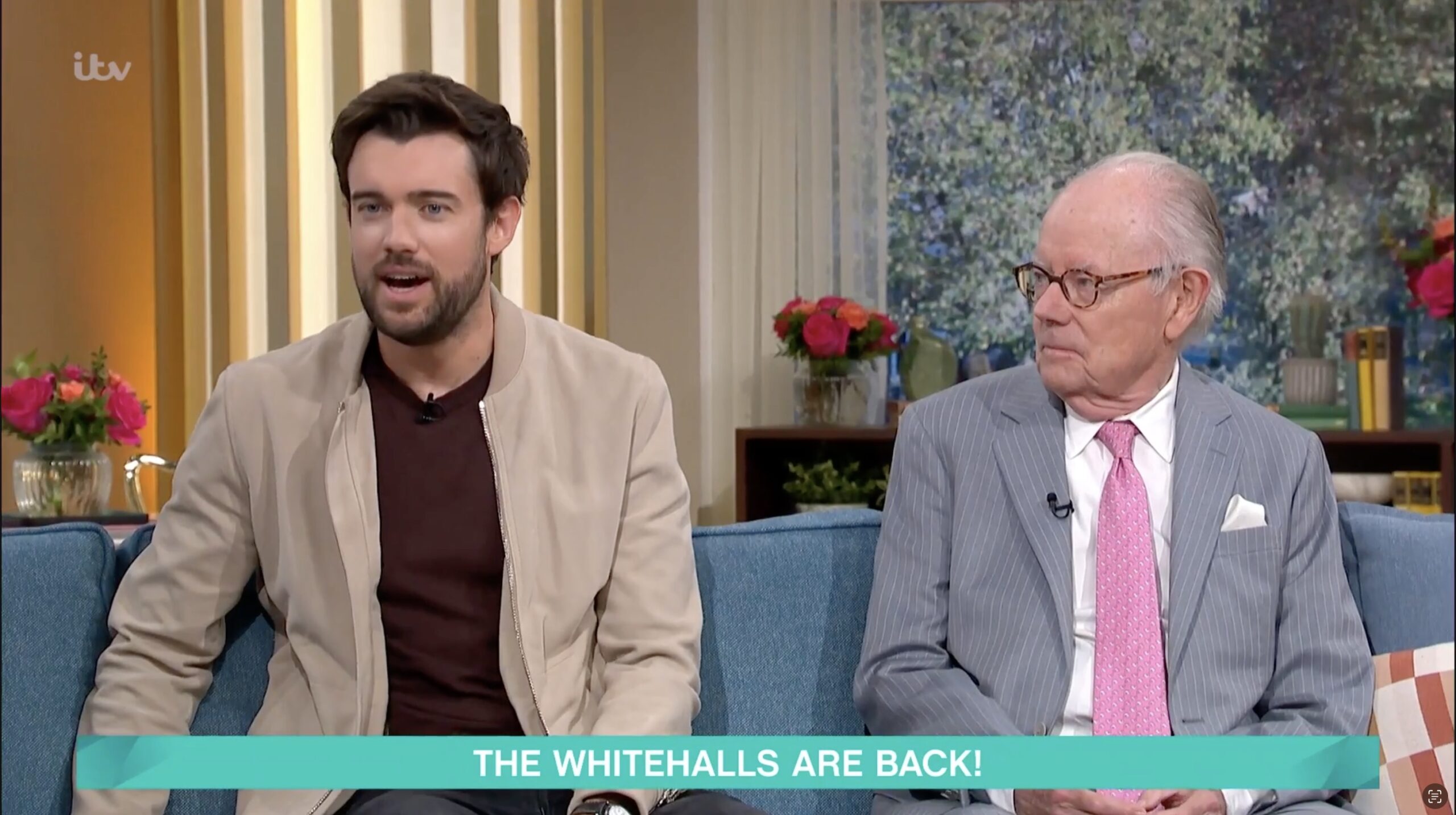 Jack Whitehall and Michael Whitehall on This Morning