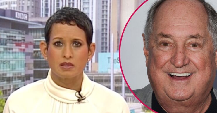 Naga Munchetty on BBC Breakfast / Neil Sedaka smiling