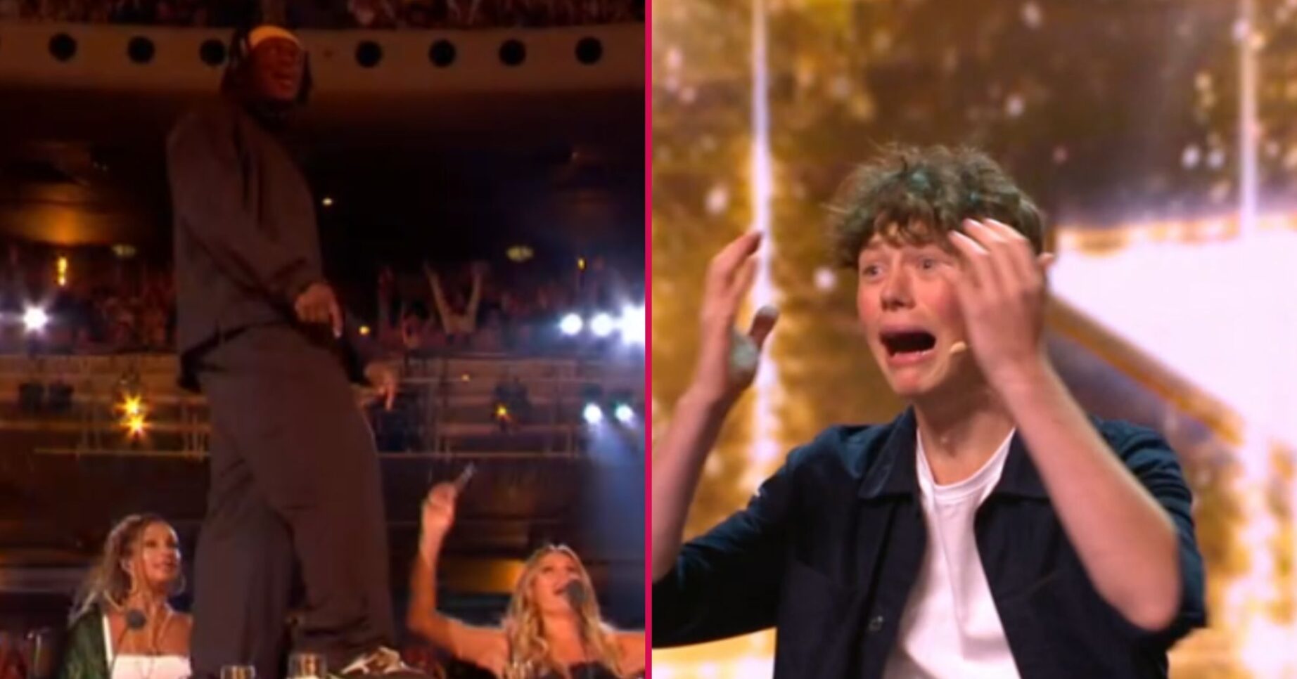ED split pic: KSI hitting golden buzzer / BGT audition
