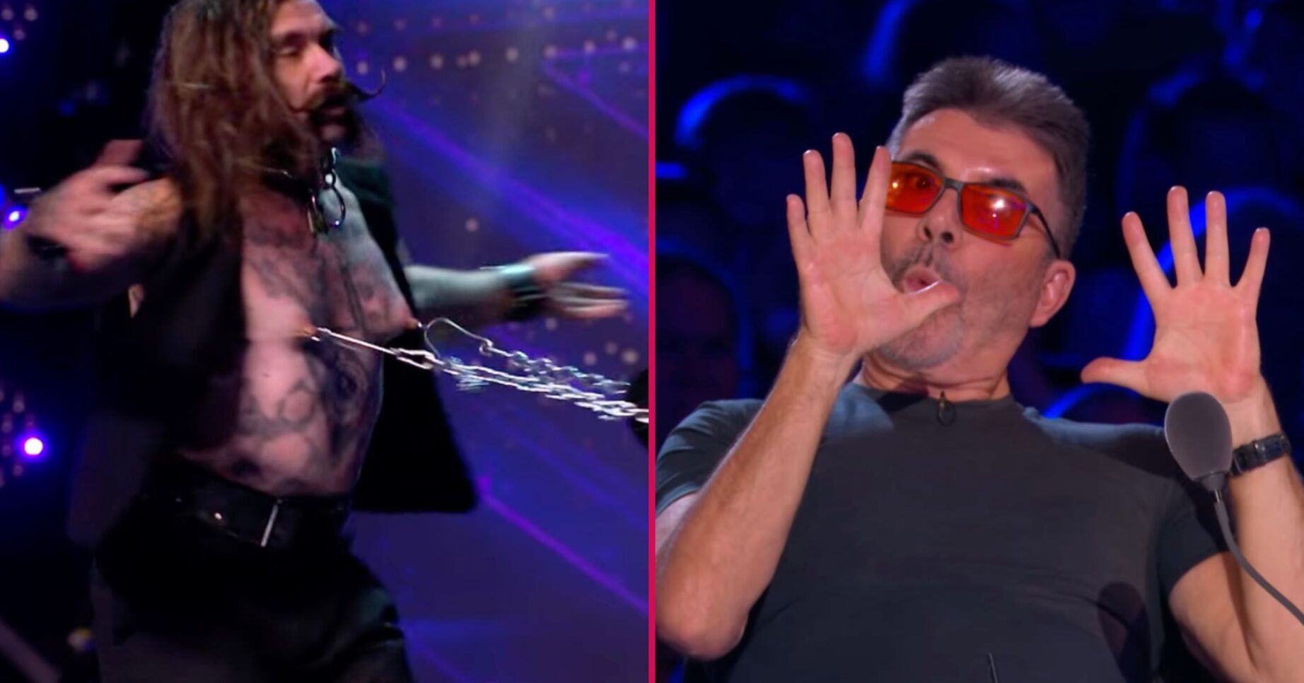 Simon Cowell shocked / Baron during Britain's Got Talent audition