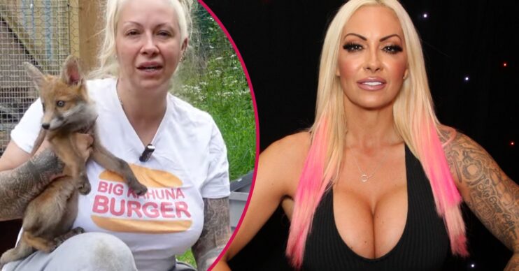 Jodie Marsh with fox