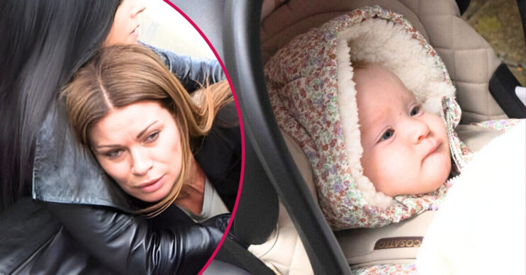 Carla in pain, baby Connie in Coronation Street