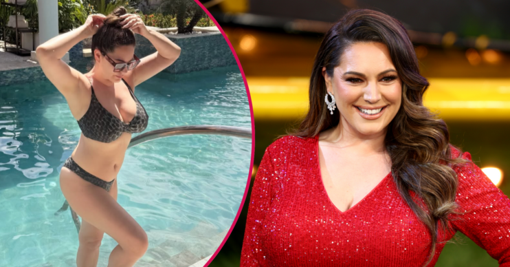 Kelly Brook on the red carpet and in a bikini
