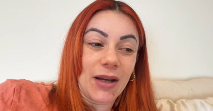 Dianne Buswell speaking to camera on vlog
