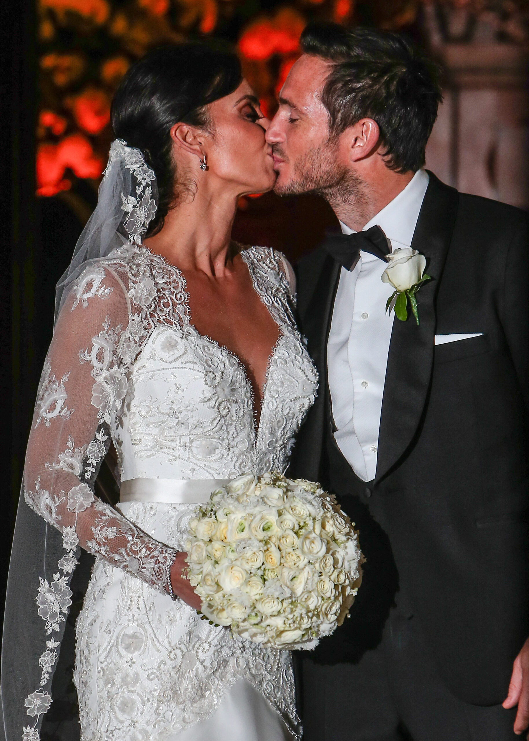 Christine and Frank Lampard on their wedding day 