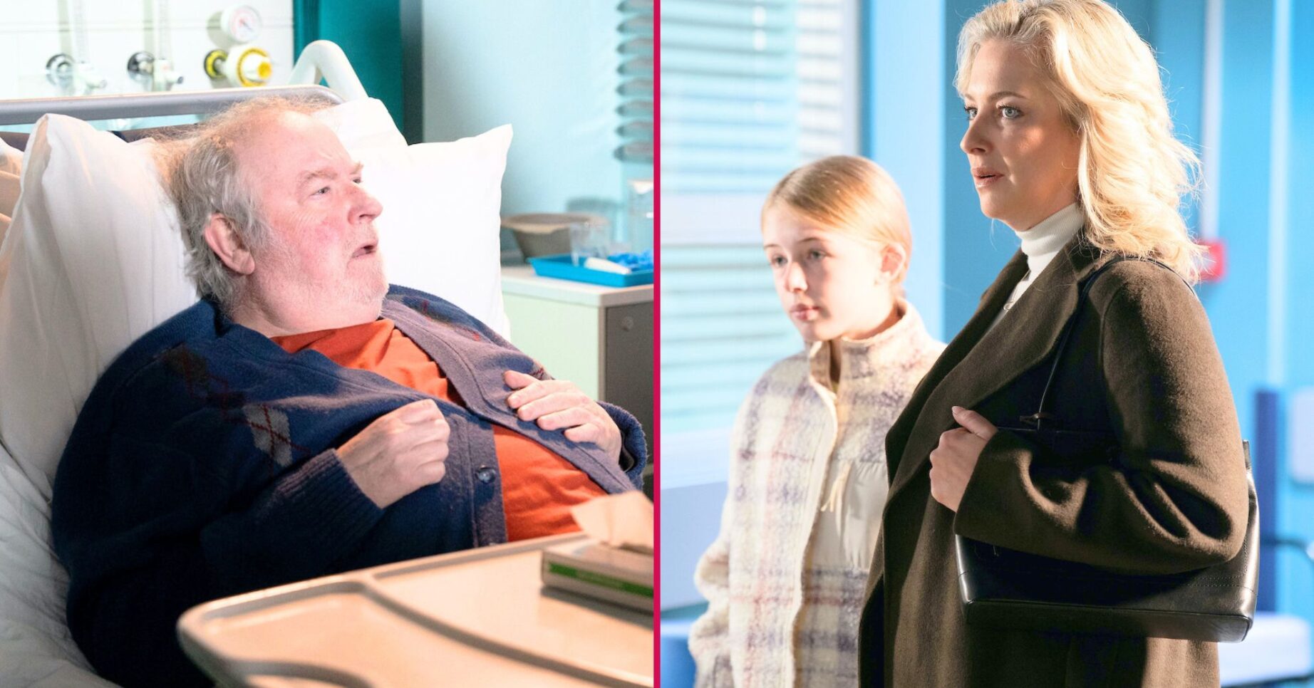 Split image of Nigel and Clare