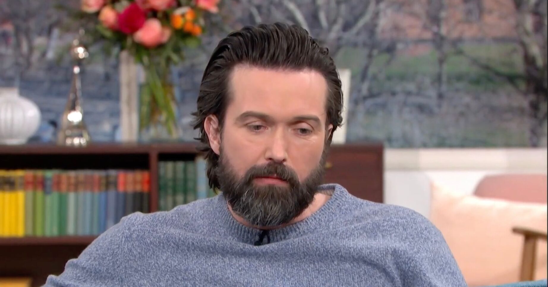 Emmett J. Scanlan looking down