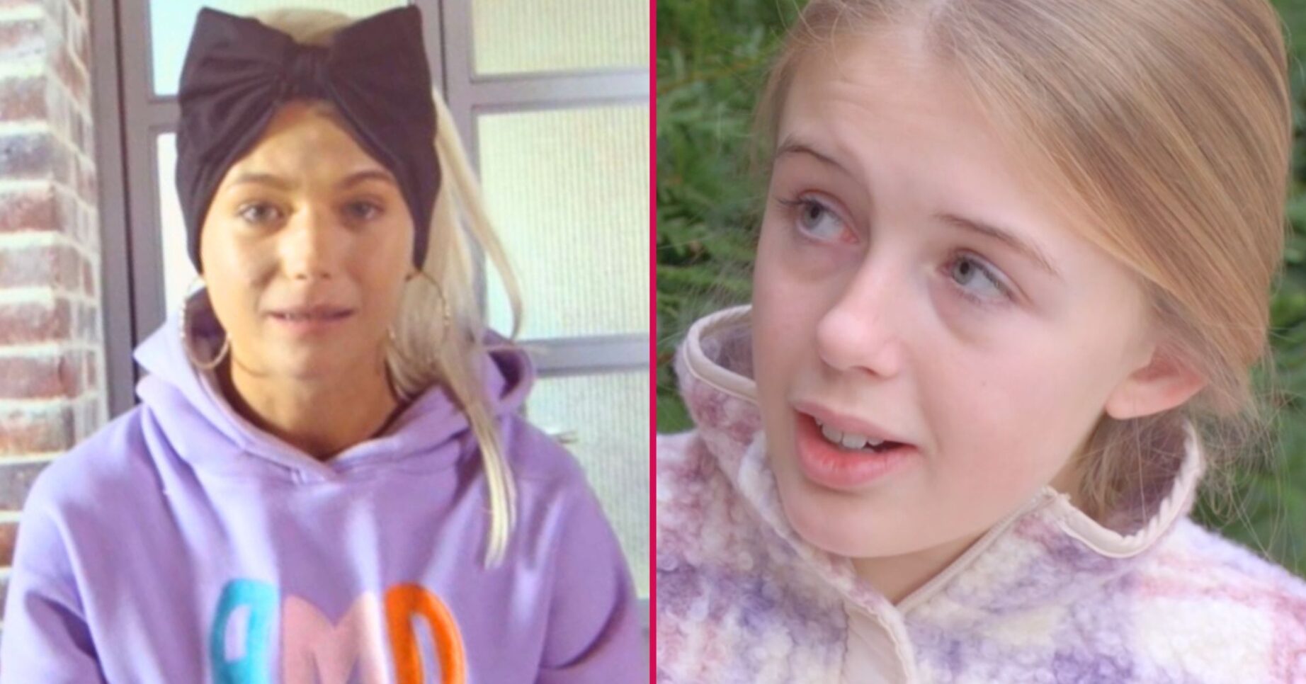 Lola and Lexi split image