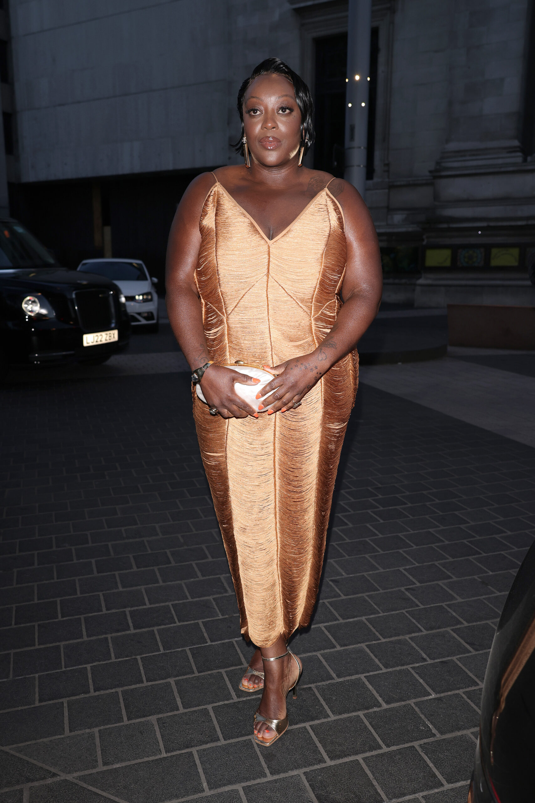 Judi Love looking in front