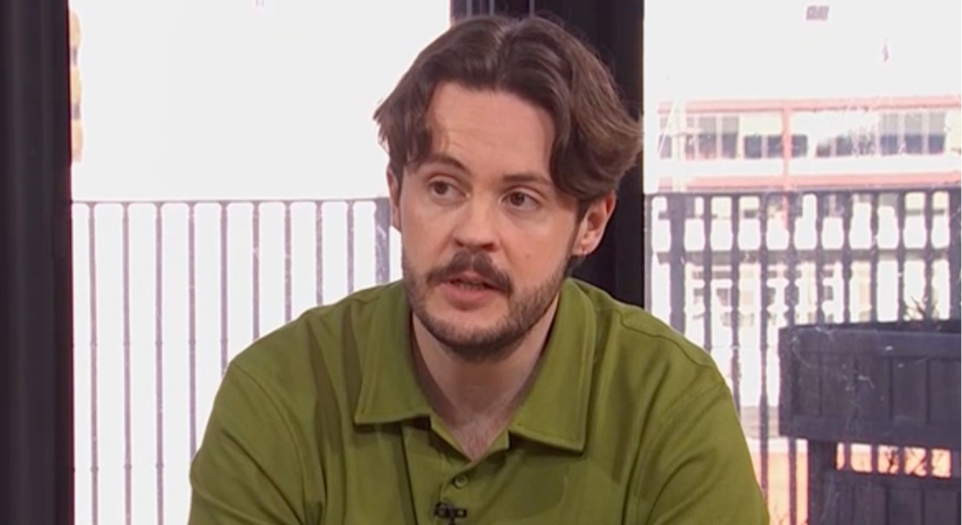 Nick Stapleton green jumper