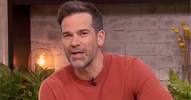 Gethin Jones in orange jumper