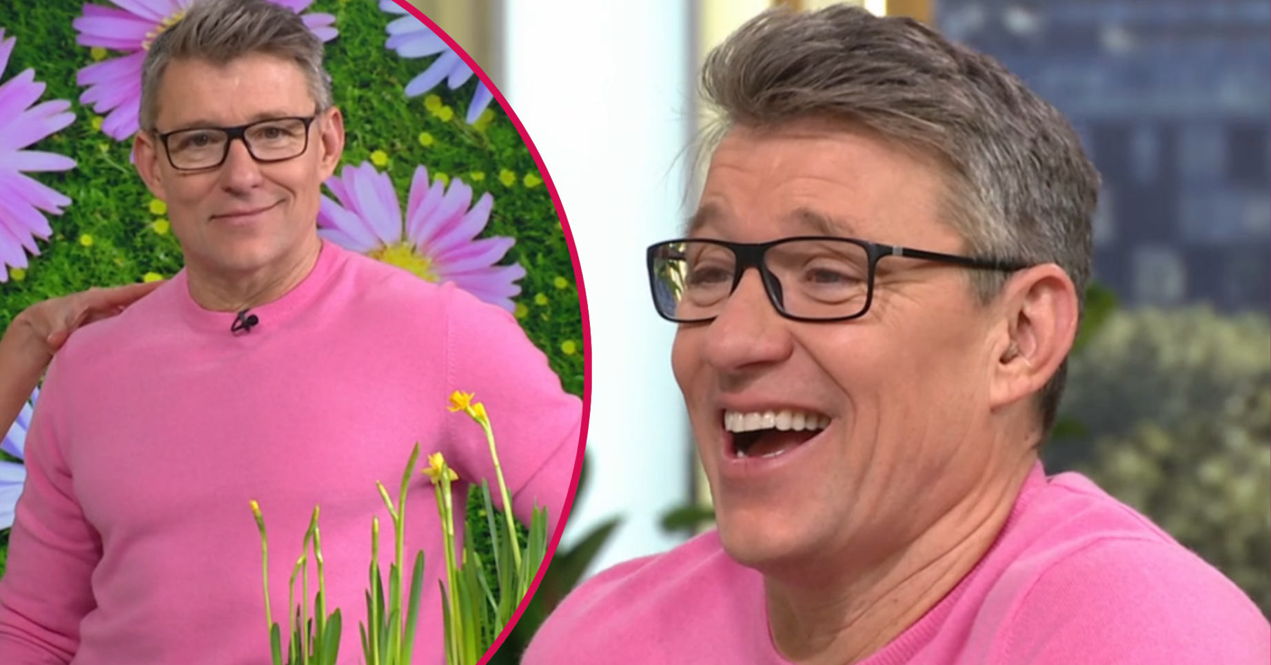 Ben Shephard wearing pink on This Morning