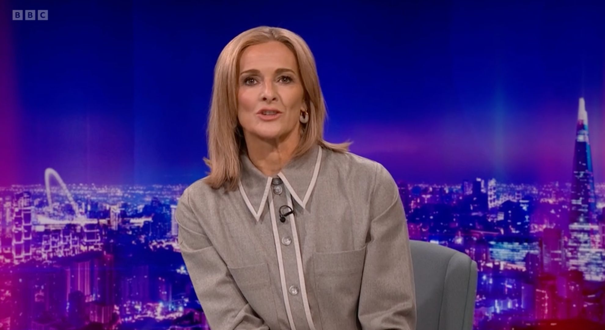 Gabby Logan on Match of the Day