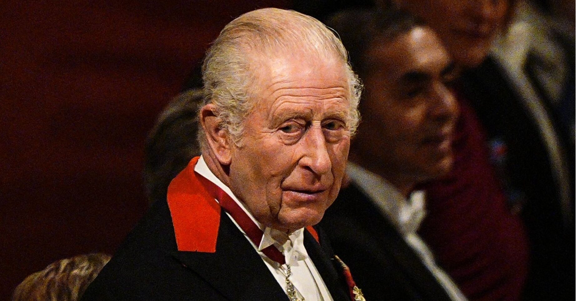 King Charles frowning