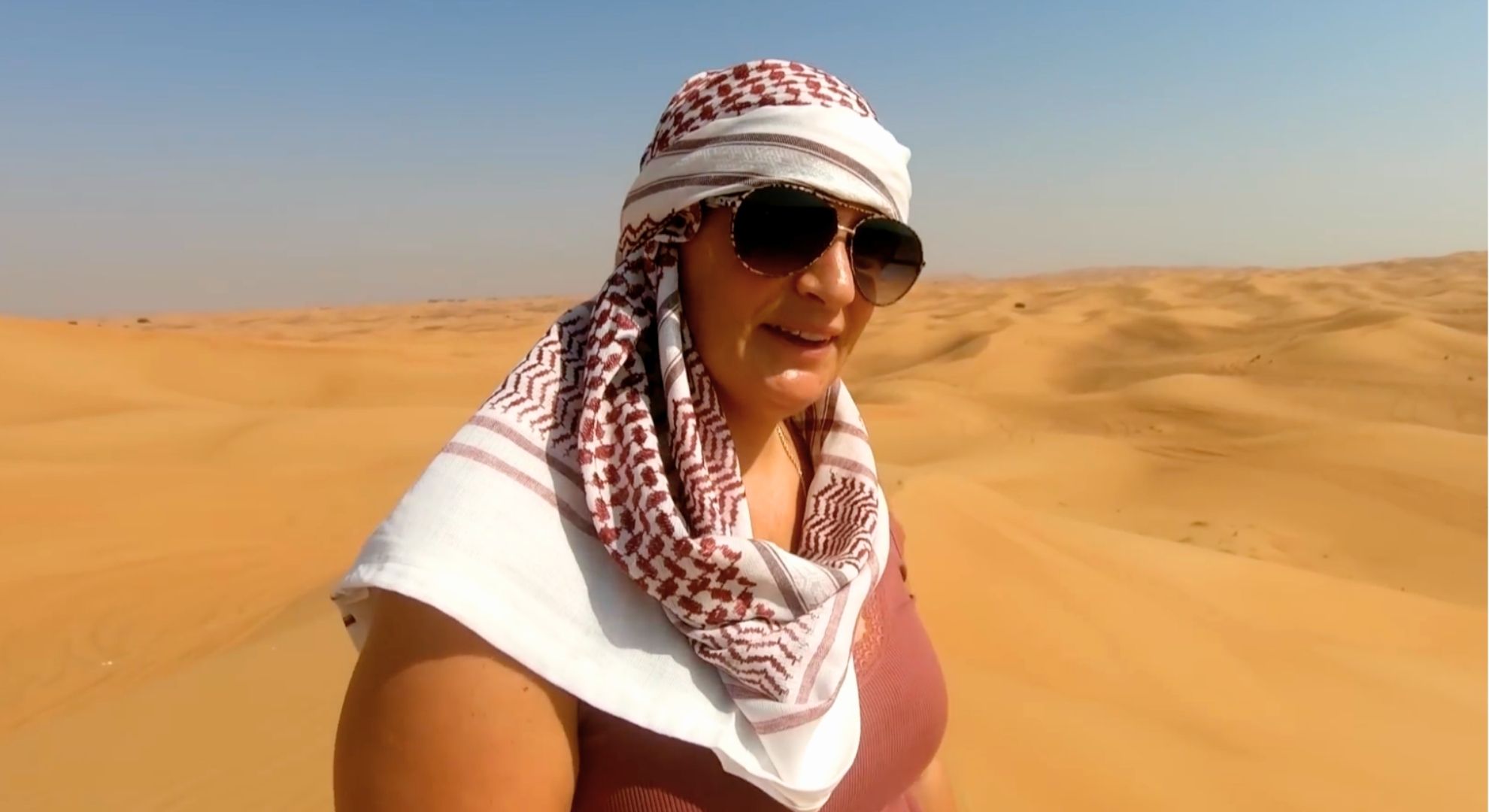 Sue Radford in Dubai
